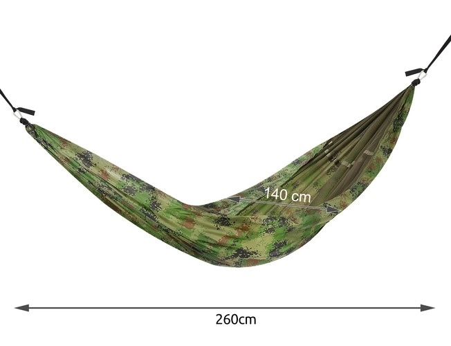 Toeristische hangmat Santiago Army - 260 x 140 cm