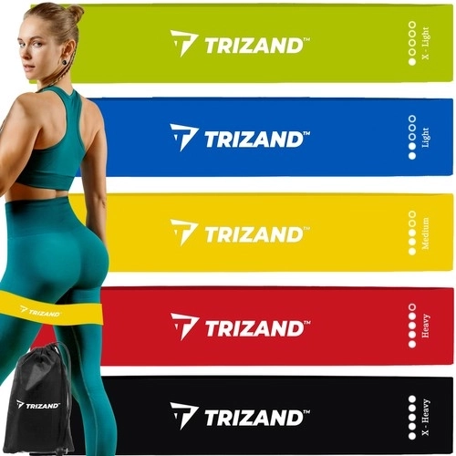 Oefenset van rubber - 5 stuks Trizand 21955