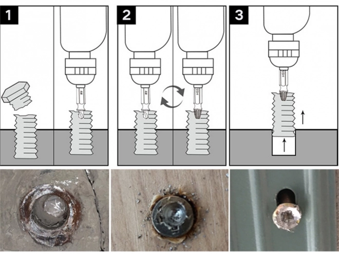 Set of 4 Broken Screw Extractors