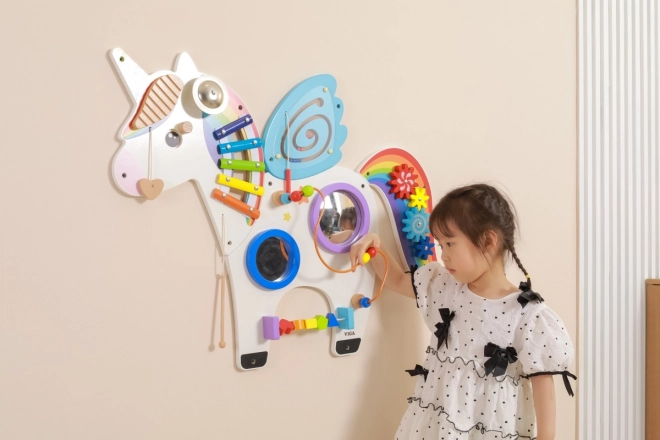 Panneau mural Arc-en-ciel Licorne