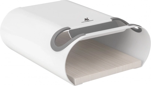 MACLEAN wall-mounted bike rack with shelf, max. 25 kg, white