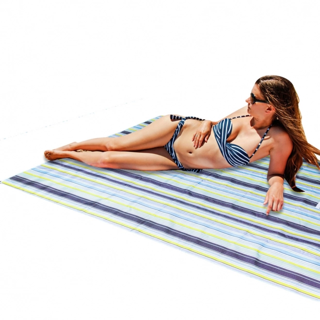 Strand-picknickkleed 200x200cm blauw