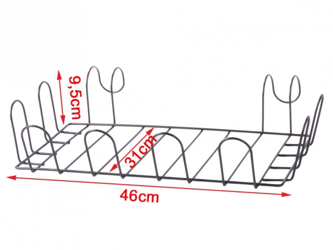 Metalen keuken organizer voor plank