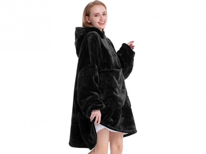 Warme Oversize Decken-Pullover aus dickem Fleece
