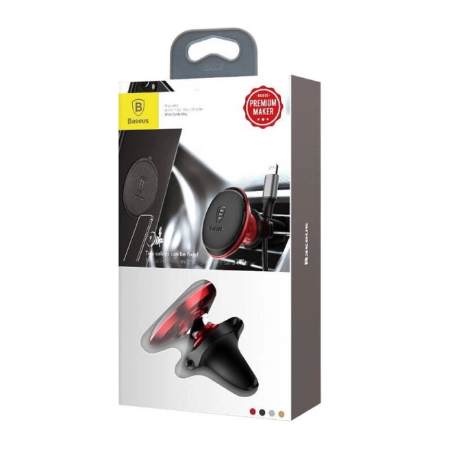 Magnetische autohouder voor luchtrooster Baseus rood-zwart
