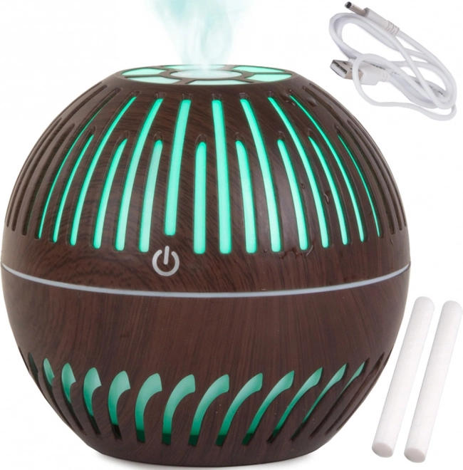 Aroma diffuser and air humidifier with RGB LED lighting