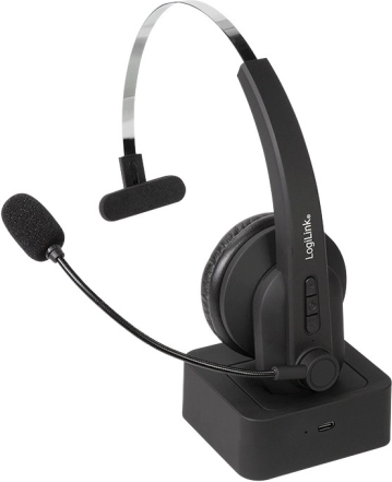 Casque Bluetooth avec microphone et station de charge