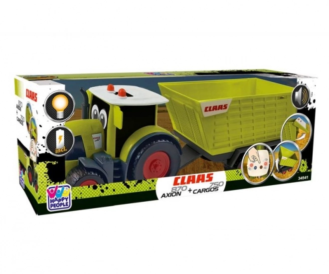 Tractor Claas met aanhanger
