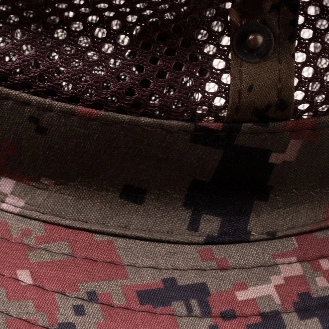 Mosquito Net Hat Red and Brown