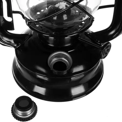 zwarte olielamp 24cm