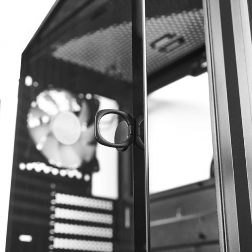 Tempered glass on hinges and premium workmanship