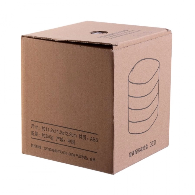 Meerlagige sieradendoos, premium organizer - blauw
