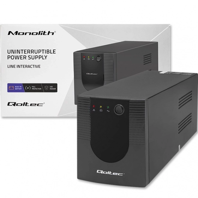 Noodstroomvoorziening UPS Qoltec 1500VA 900W