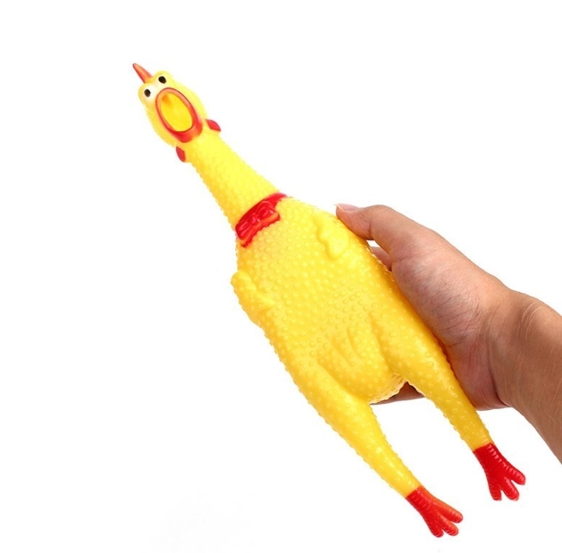 Piepspeeltje voor honden - kip, 16 cm