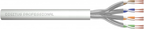 Patch cable Cat. 6A U/FTP, AWG 27/7, LS0H, 100 m, gray