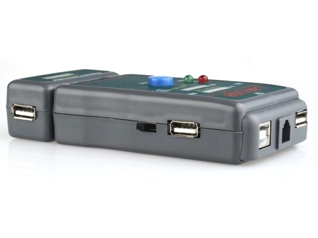 RJ11, UTP, STP, USB A/B Dioden Kabel Tester