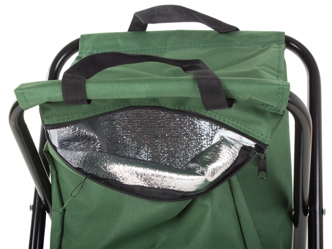 Faltbarer Angel- und Campinghocker mit Kühltasche