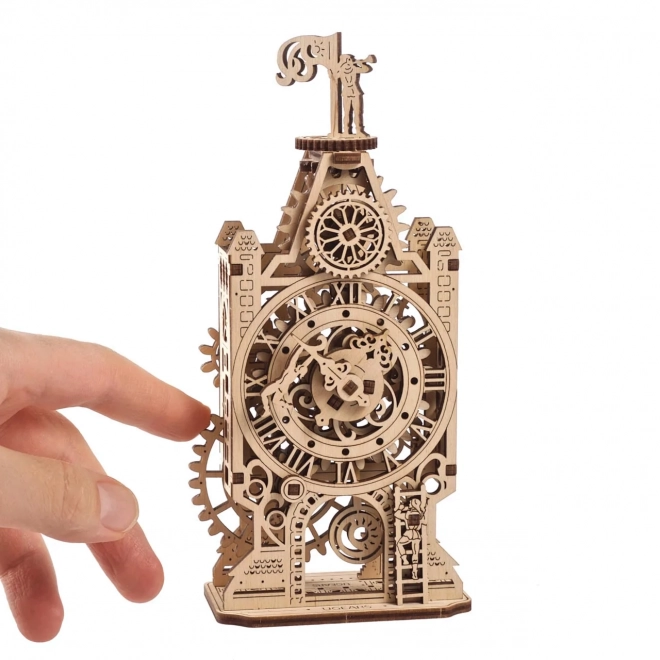 Puzzle mécanique en bois 3D Ugears Tour de l'Horloge