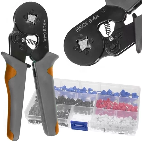 Cable Crimping Tool with Ferrules Set