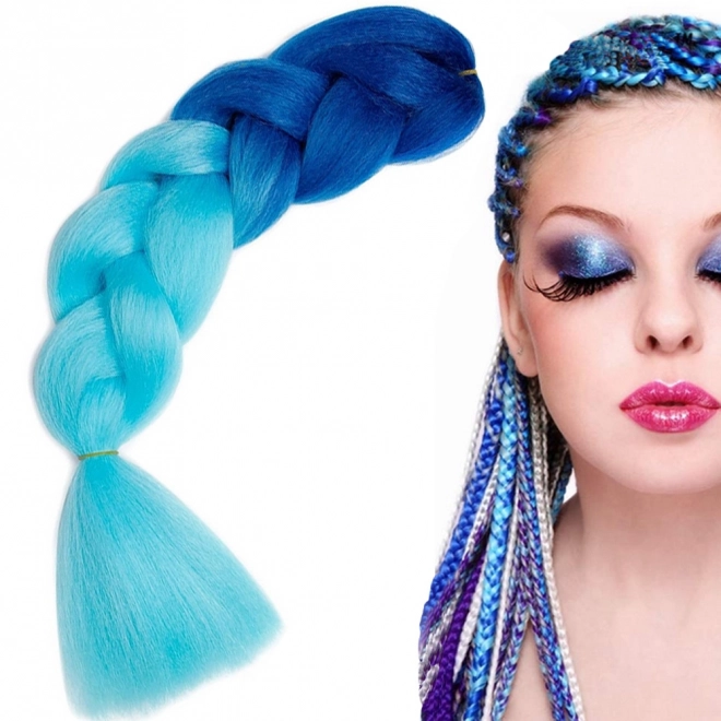 Synthetisch haar voor ombre blauwe vlechten