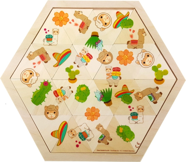 hess puzzle mosaïque lama 24 pièces