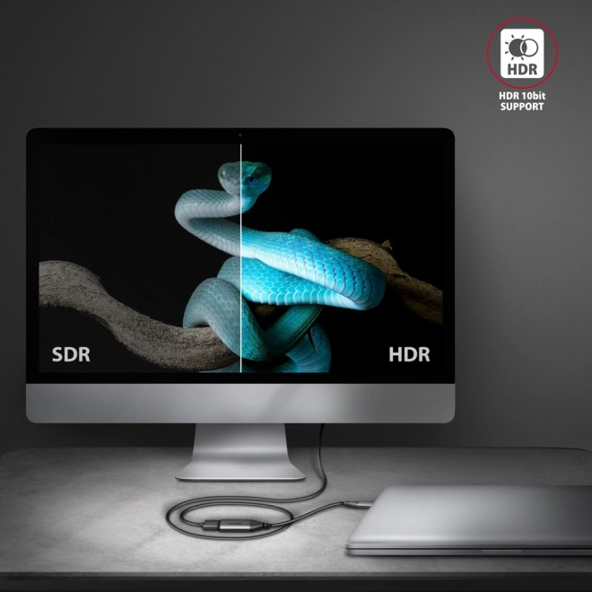 USB-C to HDMI 4K/60Hz Aluminum Adapter, 25 cm Cable