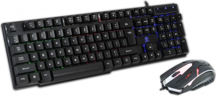 Gaming-Set mit kabelgebundener Tastatur und Maus REBELTEC OPPRESSOR