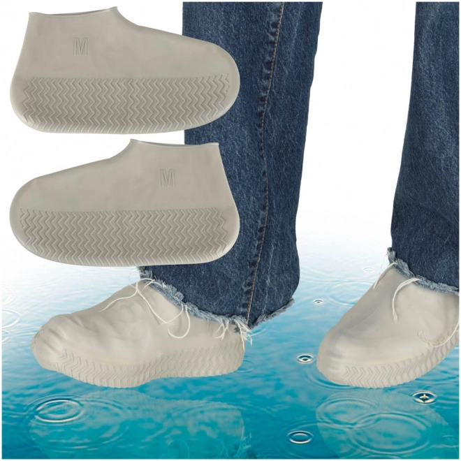 Waterdichte schoenbeschermers wellingtons M grijs maat 35-38
