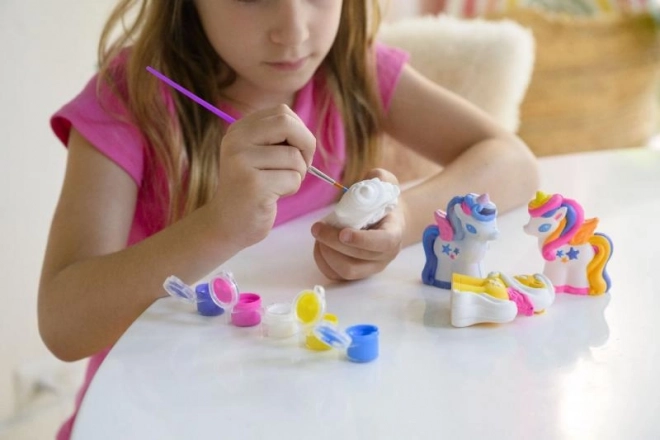fabrication et peinture licorne pailletée 3D par 4M