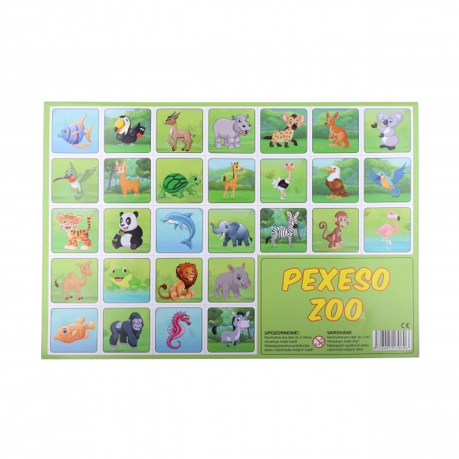 Pexeso Zoo geïllustreerd