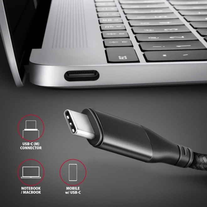 USB-C to HDMI 4K/60Hz Aluminum Adapter, 25 cm Cable