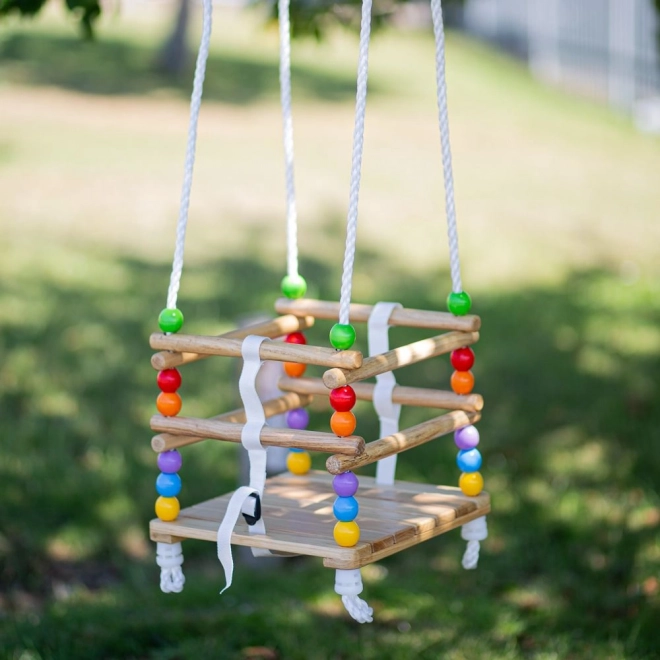 Bigjigs Toys Balançoire en bois avec perles