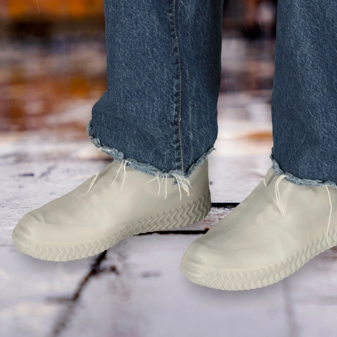 Waterdichte schoenbeschermers wellingtons M grijs maat 35-38