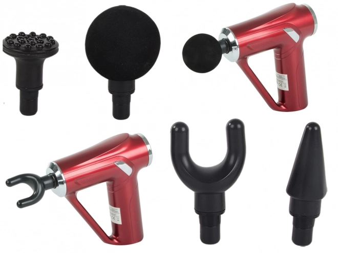 Sterk massagepistool met 4 opzetstukken