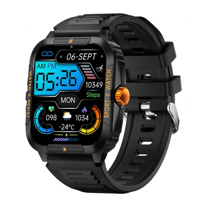 Slimme horloge Colmi P76 (zwart-oranje)