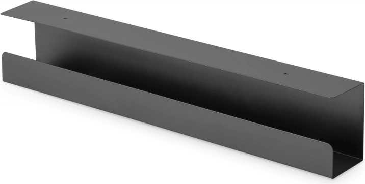 Stahl-Kabelkanal unter dem Schreibtisch, 60 cm, schwarz