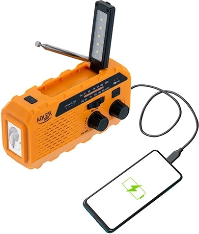 FM/AM radio and power bank in one