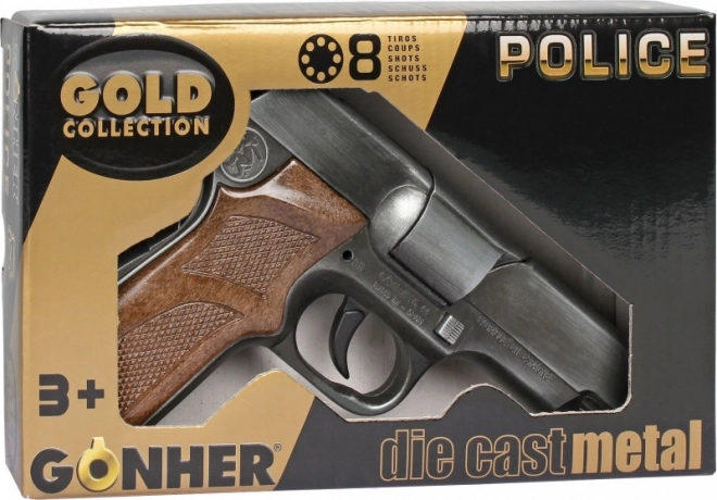 Metallische Polizeipistole