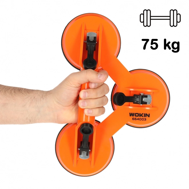 Vacuümhouder met zuignap voor het hanteren van glas, geglazuurde tegels 3x11,5cm 75kg