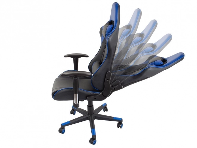 Ergonomic Gaming Chair with Adjustable 2D Armrests Blue