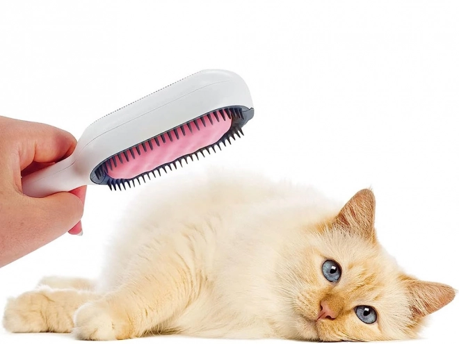 Silicone Pet Grooming and Cleaning Brush 3-in-1