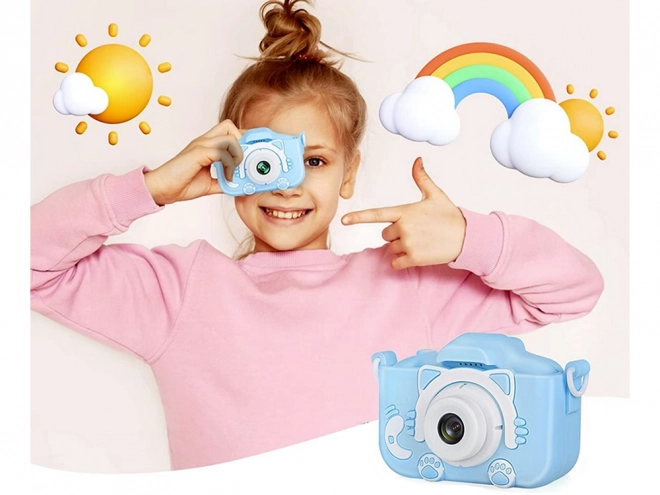 Digitale camera voor kinderen met katje