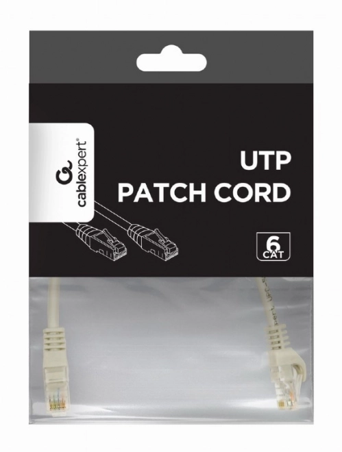 Patchkabel cat.6 UTP 0,5m grijs