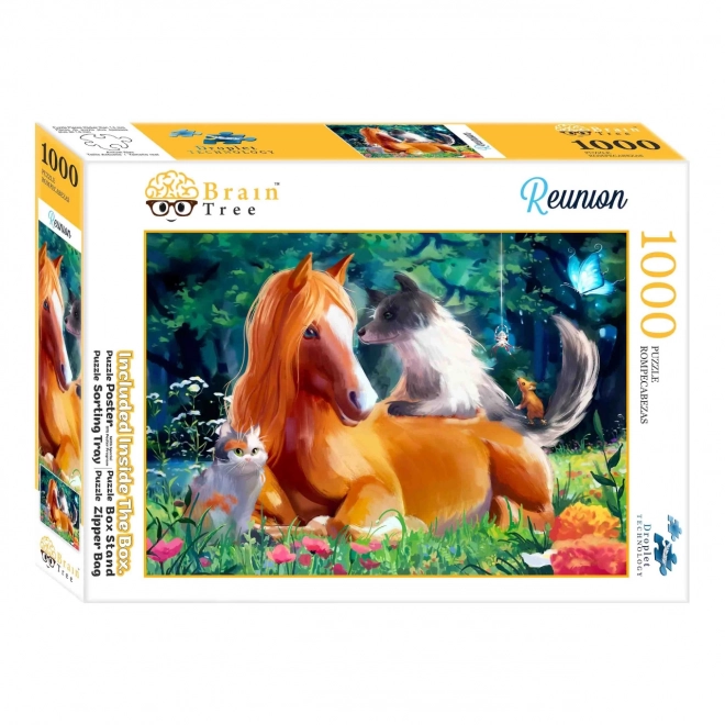 Puzzel Brain Tree Dierenontmoeting 1000 stukjes