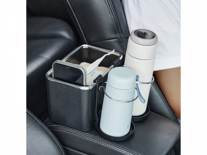Organizer en bekerhouder voor in de auto