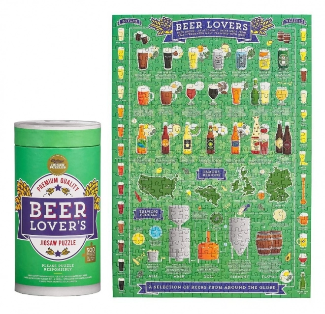 Ridley's Games Puzzel voor bierliefhebbers, 500 stukken