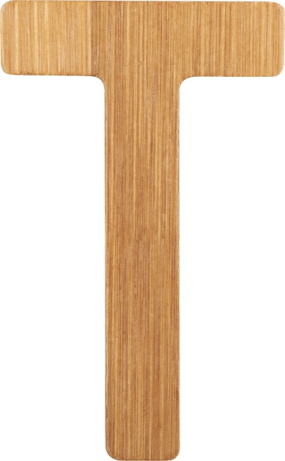 small foot Bambus-Buchstabe T