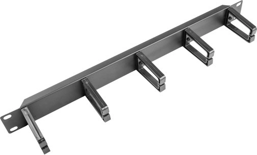 Kabelorganizer für 19"-Rack, 1U, Typ B, schwarz