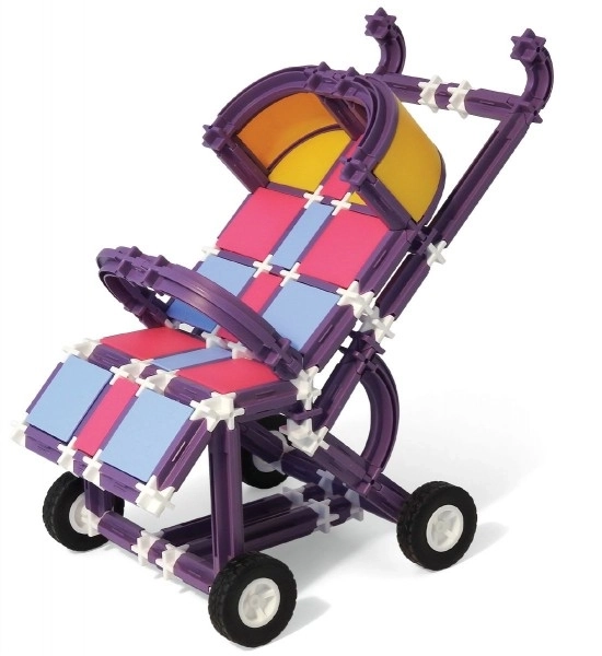 Constructieset SEVA GEZIN Groot plastic 915st in doos 27x38x18cm