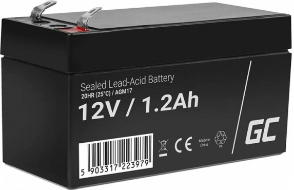 Oplaadbare AGM-accu 12V 1,2Ah Onderhoudsvrije accu voor UPS ALARM